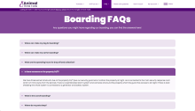 Frequently asked questions page